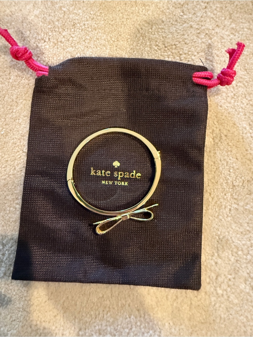 Gold plated Kate Spade Bangle